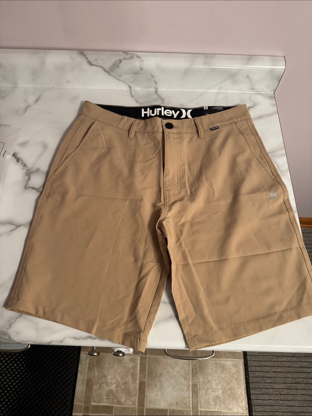 Hurley Men's Khaki Tan Hybrid Shorts